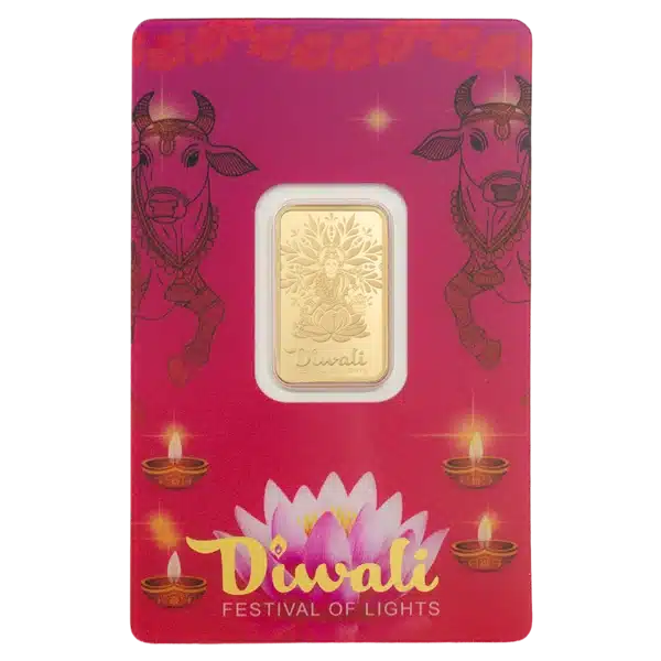 PAMP Diwali Lakshmi and Sacred Cow 5g gold bar 2026