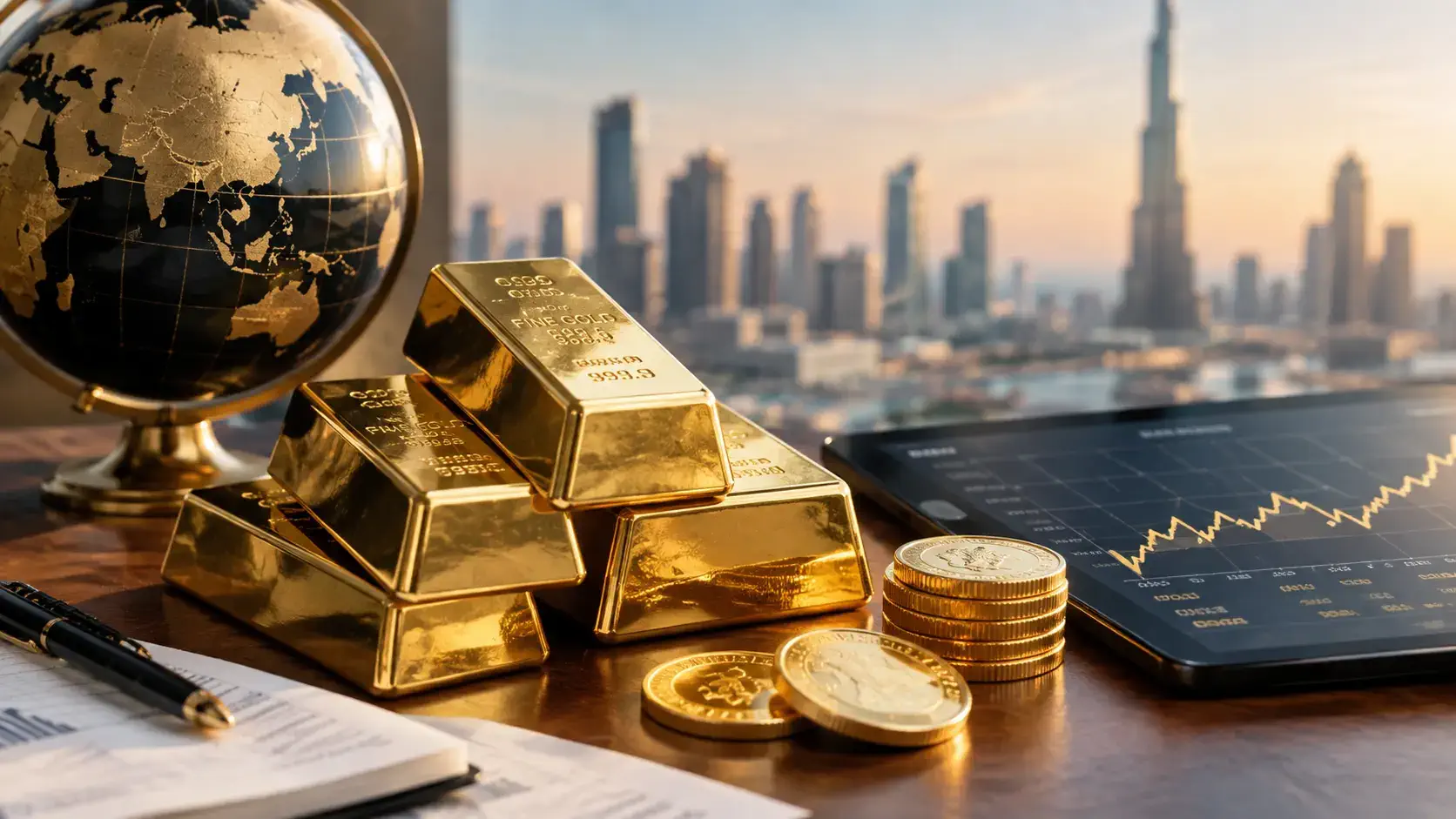 What time does the gold rate change in Dubai?